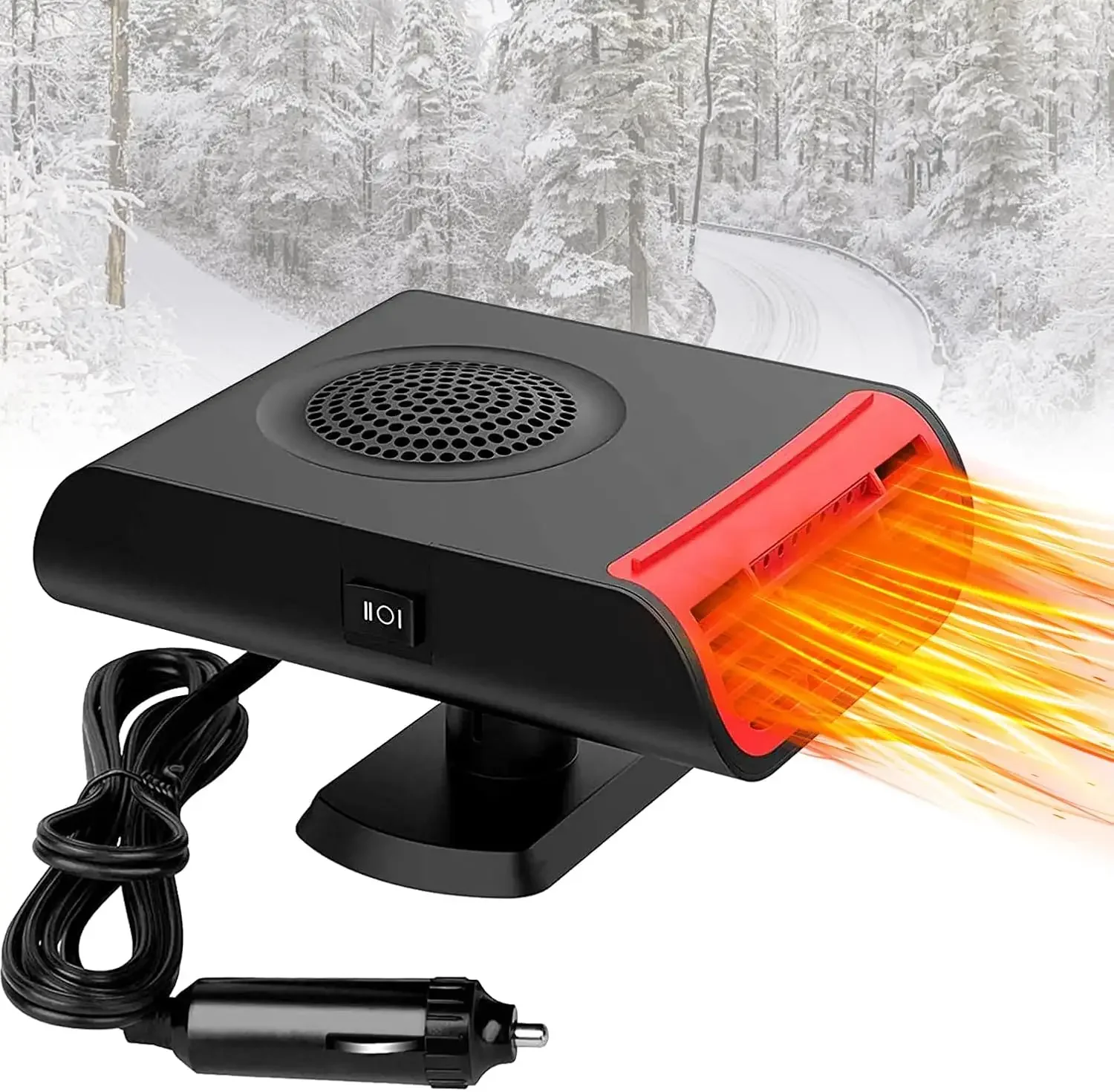 Автомобильный обогреватель мощностью 150 Вт, портативный двухрежимный с возможностью 360° ° Поворотная вилка прикуривателя для легковых автомобилей, грузовиков, внедорожников
Автомобильный обогреватель мощностью 150 Вт, портативный двухрежимный с возможностью 360° ° Поворотная вилка прикуривателя для легковых автомобилей, грузовиков, внедорожников