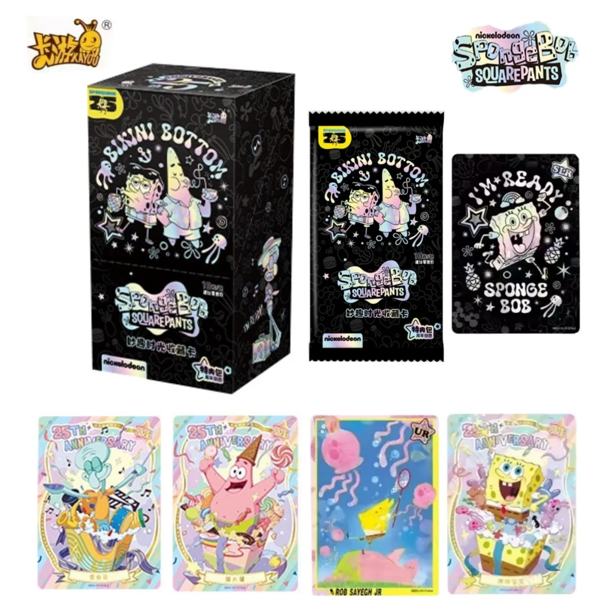 KAYOU Genuine SpongeBob Fun Time Special Pack 25th Anniversary Bikini Bottom TCG Anime Peripheral Collection Kids Toys and Gifts
KAYOU Genuine SpongeBob Fun Time Special Pack 25th Anniversary Bikini Bottom TCG Anime Peripheral Collection Kids Toys and Gifts