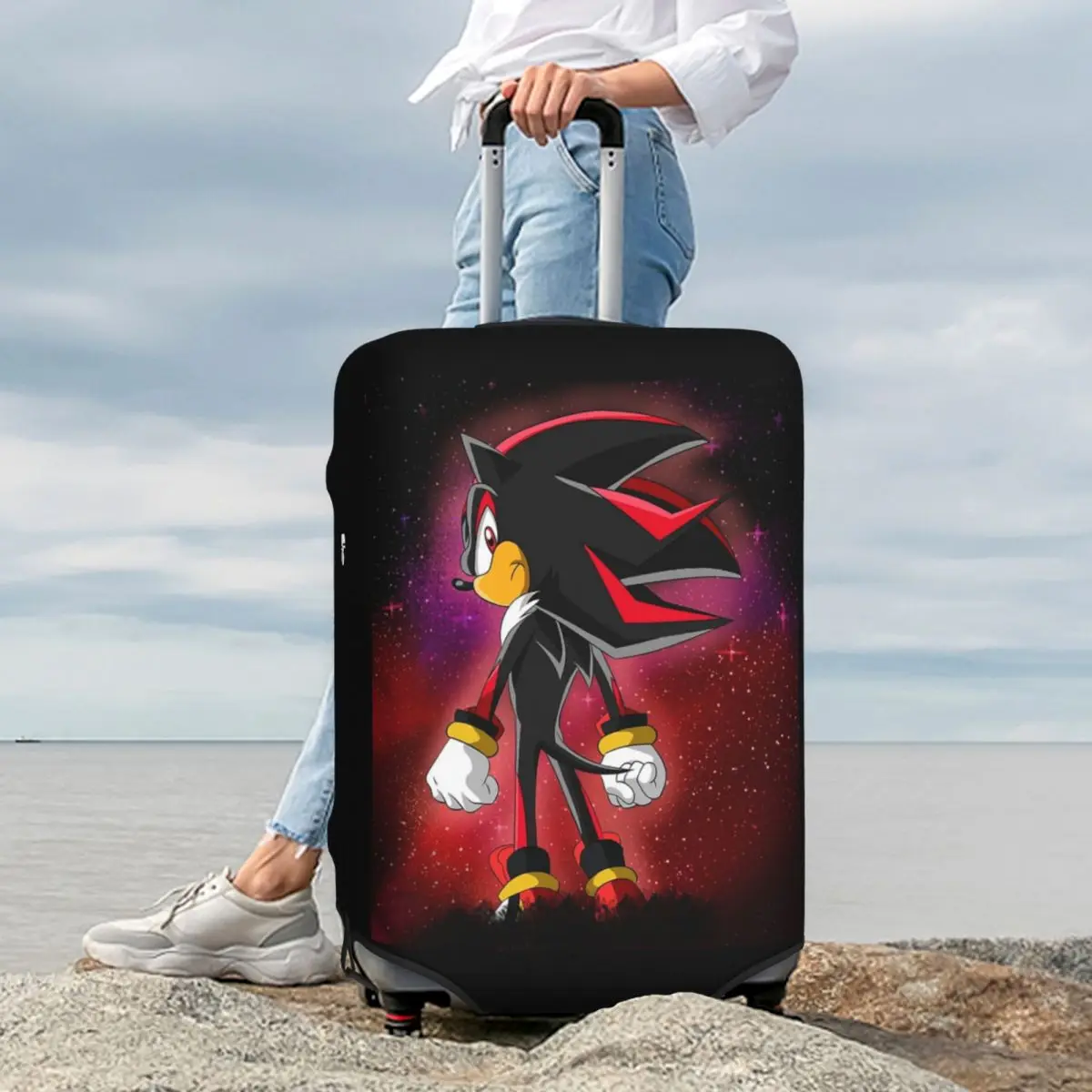 Shadow The Hedgehog 1 Suitcase Cover Protection Elastic Trip Luggage Protector Covers for 18-32 Inch
Shadow The Hedgehog 1 Suitcase Cover Protection Elastic Trip Luggage Protector Covers for 18-32 Inch