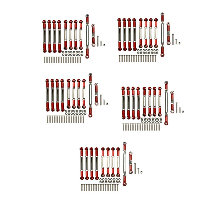 L81A 2025-5Set для MN D90 D91 D96 D99S MN99S MN90 1/12 Аксессуары для обновления радиоуправляемого автомобиля Металлическая тяга Набор рулевых тяг, красный
L81A 2025-5Set для MN D90 D91 D96 D99S MN99S MN90 1/12 Аксессуары для обновления радиоуправляемого автомобиля Металлическая тяга Набор рулевых тяг, красный