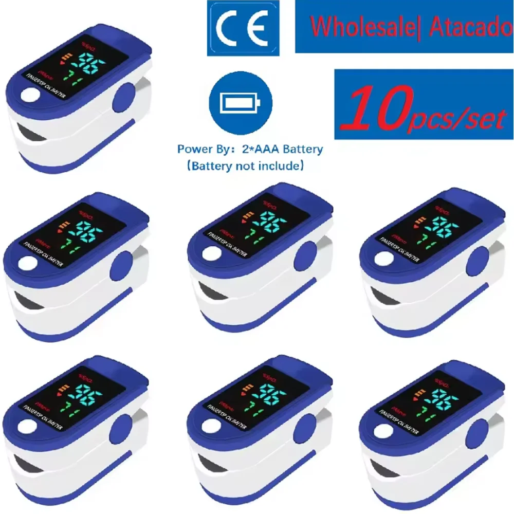 10PCS Finger Pulse Oximeter SpO2 Blood Oxygen Saturation Monitor with Rate Measurements Meter Medical Digital LED Heart Rate
10PCS Finger Pulse Oximeter SpO2 Blood Oxygen Saturation Monitor with Rate Measurements Meter Medical Digital LED Heart Rate