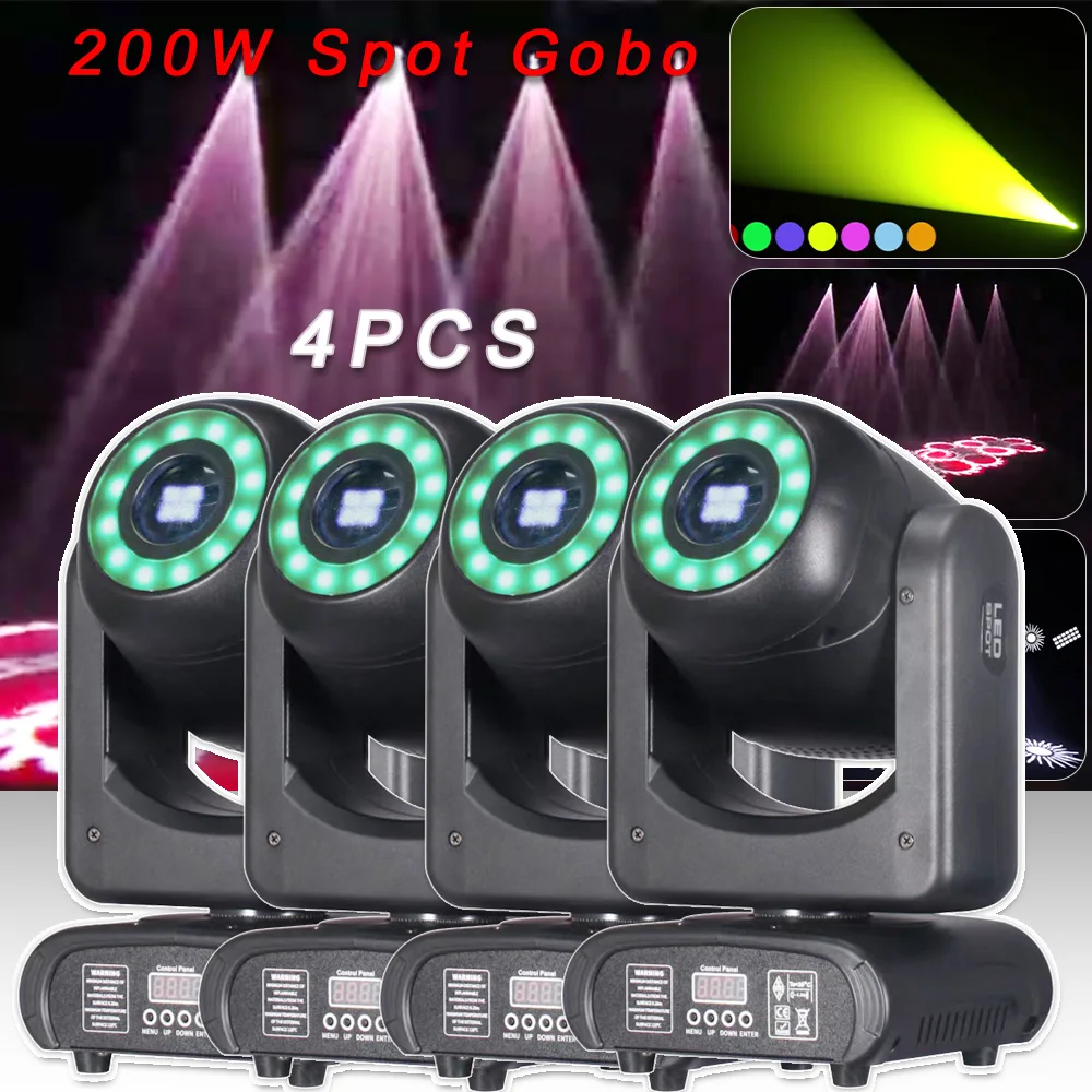 4pcs LED 200W Gobo Spot Stage Lighting Moving Head Wedding Party Nightclub Spot Dj Disco Popular Lighting Decoration Hotel Lamp
4pcs LED 200W Gobo Spot Stage Lighting Moving Head Wedding Party Nightclub Spot Dj Disco Popular Lighting Decoration Hotel Lamp