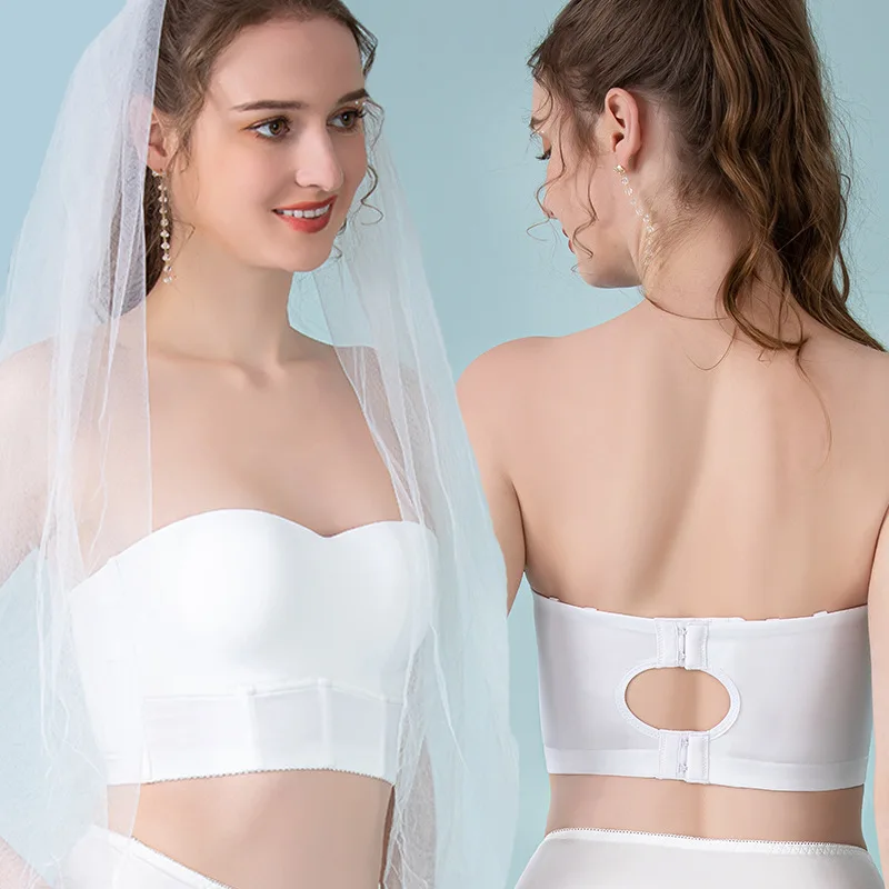Women Large Size Bra Strapless Underwear Women's Tube Top Gathered Push Up Bra Seamless Bralette For Bride
Women Large Size Bra Strapless Underwear Women's Tube Top Gathered Push Up Bra Seamless Bralette For Bride
