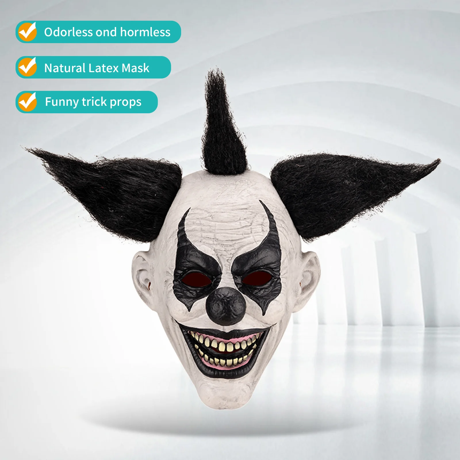 1 шт. захватывающая маска клоуна, маска из латексного материала, персонализированная маска для Хэллоуина
1 шт. захватывающая маска клоуна, маска из латексного материала, персонализированная маска для Хэллоуина