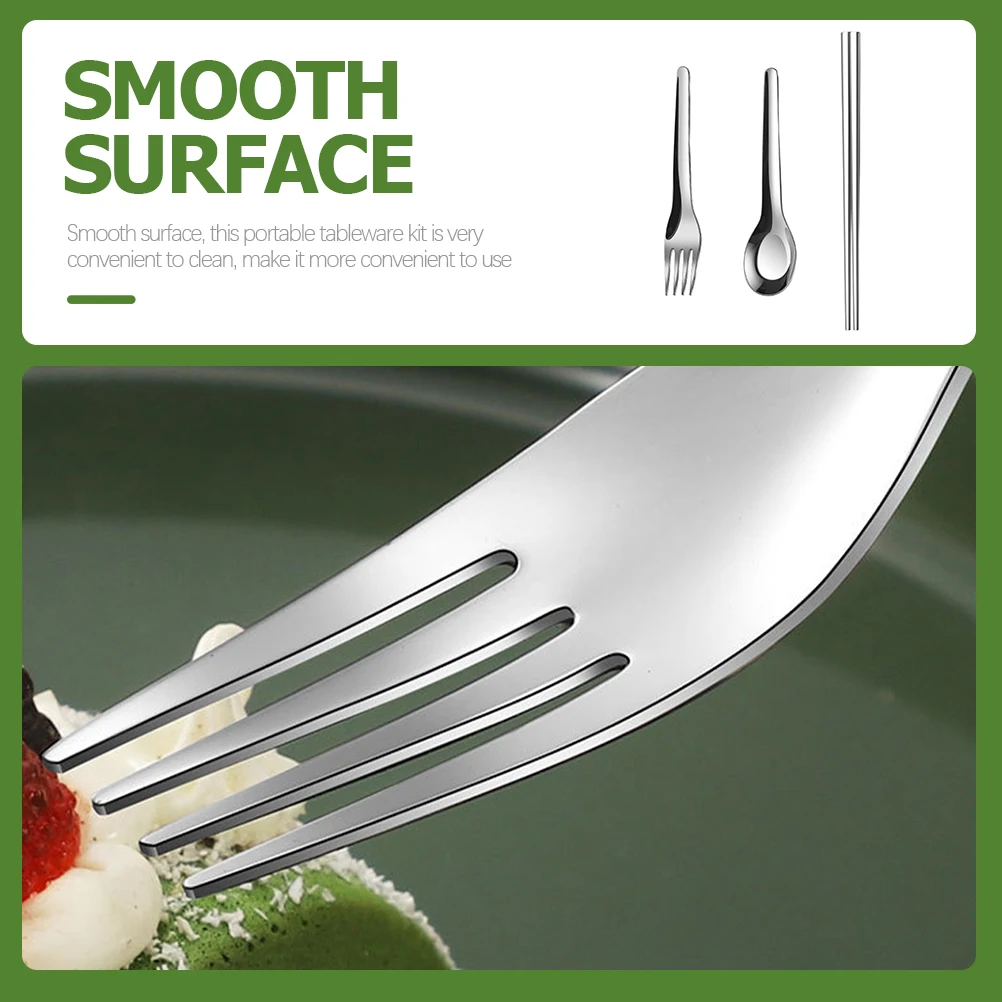 Portable Cutlery Set Reusable Chopsticks Tableware for Camping Spoon Utensils Stainless Steel with Case Work
Portable Cutlery Set Reusable Chopsticks Tableware for Camping Spoon Utensils Stainless Steel with Case Work