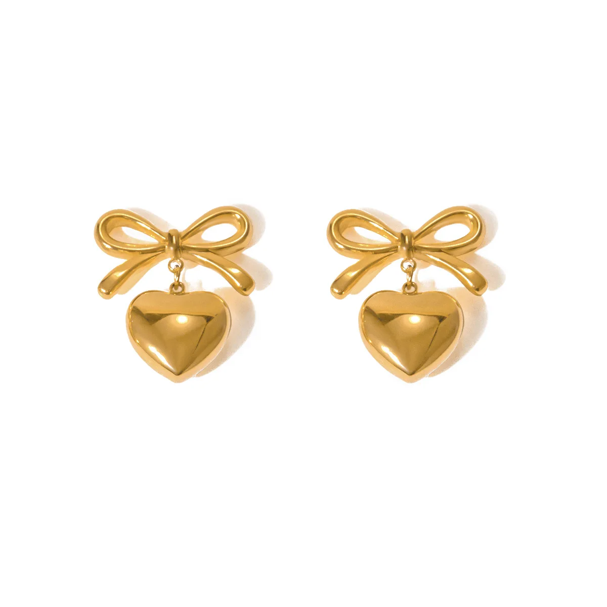Stainless Steel PVD 18K Gold Plated Tarnish Knot Heart Earrings For Woman Jewelry Wholesale 2023 Trendy
Stainless Steel PVD 18K Gold Plated Tarnish Knot Heart Earrings For Woman Jewelry Wholesale 2023 Trendy