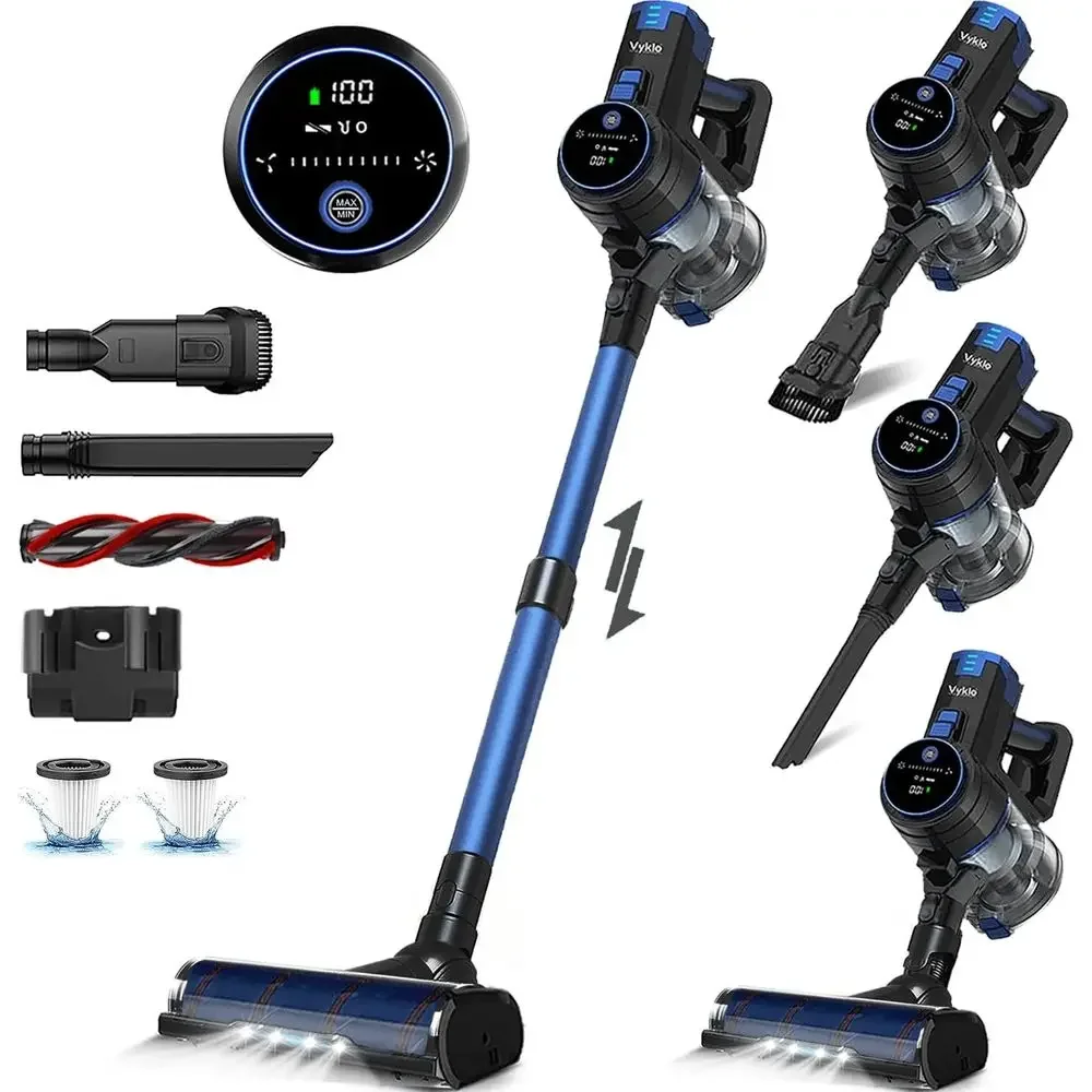 Powerful Suction Lightweight Stick Vacuum Cleaner, 55-Minute Runtime, Ideal for Home, Hardwood Floors, Carpets, Cars, and Pet Ha
Powerful Suction Lightweight Stick Vacuum Cleaner, 55-Minute Runtime, Ideal for Home, Hardwood Floors, Carpets, Cars, and Pet Ha