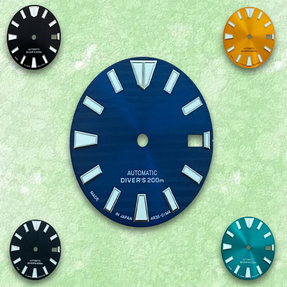 28.5mm S Logo Dial Suitable For NH35/NH36 Japanese Automatic Movement Green Luminous Watch Modification Accessories
28.5mm S Logo Dial Suitable For NH35/NH36 Japanese Automatic Movement Green Luminous Watch Modification Accessories