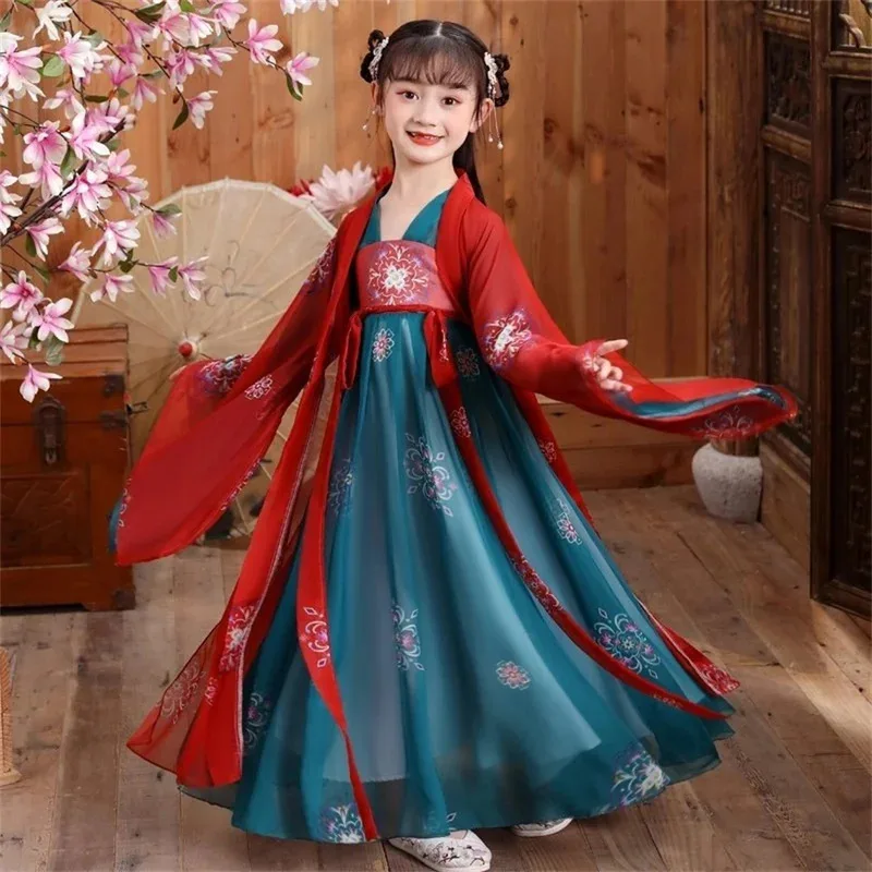Ancient Kids Traditional Dresses Chinese Outfit Girls Costume Folk Dance Performance Hanfu Dress for Children
Ancient Kids Traditional Dresses Chinese Outfit Girls Costume Folk Dance Performance Hanfu Dress for Children
