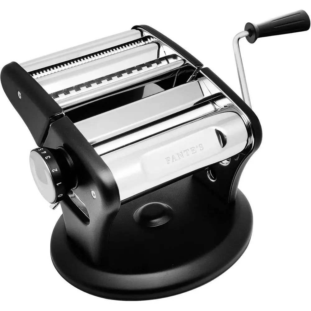 Compact Manual Pasta Machine for Homemade Noodles and Ravioli
Compact Manual Pasta Machine for Homemade Noodles and Ravioli