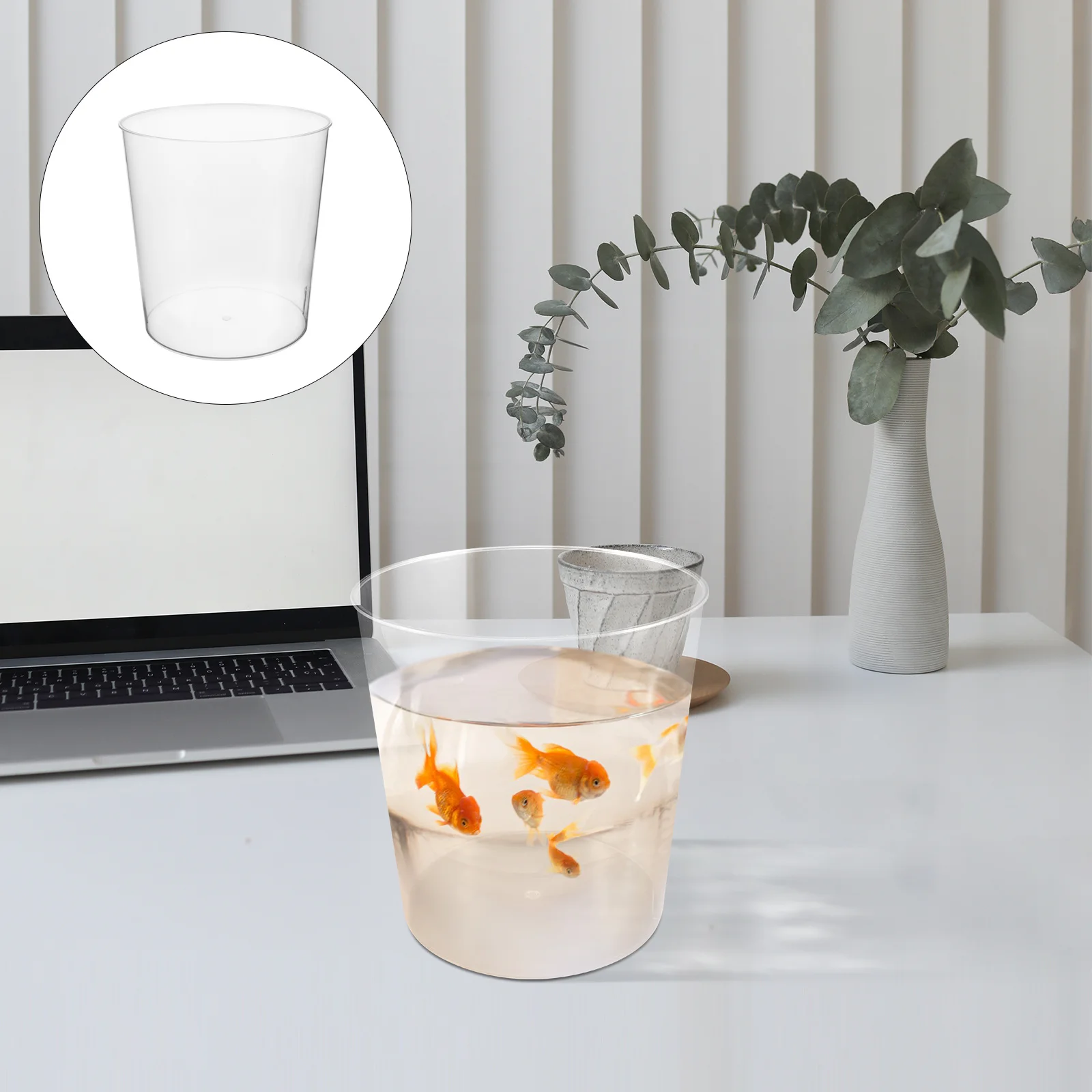 Plastic Fish Tank Bowl Clear Goldfish Bowl Multipurpose Desktop Round Aquarium Home Office Transparent Betta Fish 
Plastic Fish Tank Bowl Clear Goldfish Bowl Multipurpose Desktop Round Aquarium Home Office Transparent Betta Fish