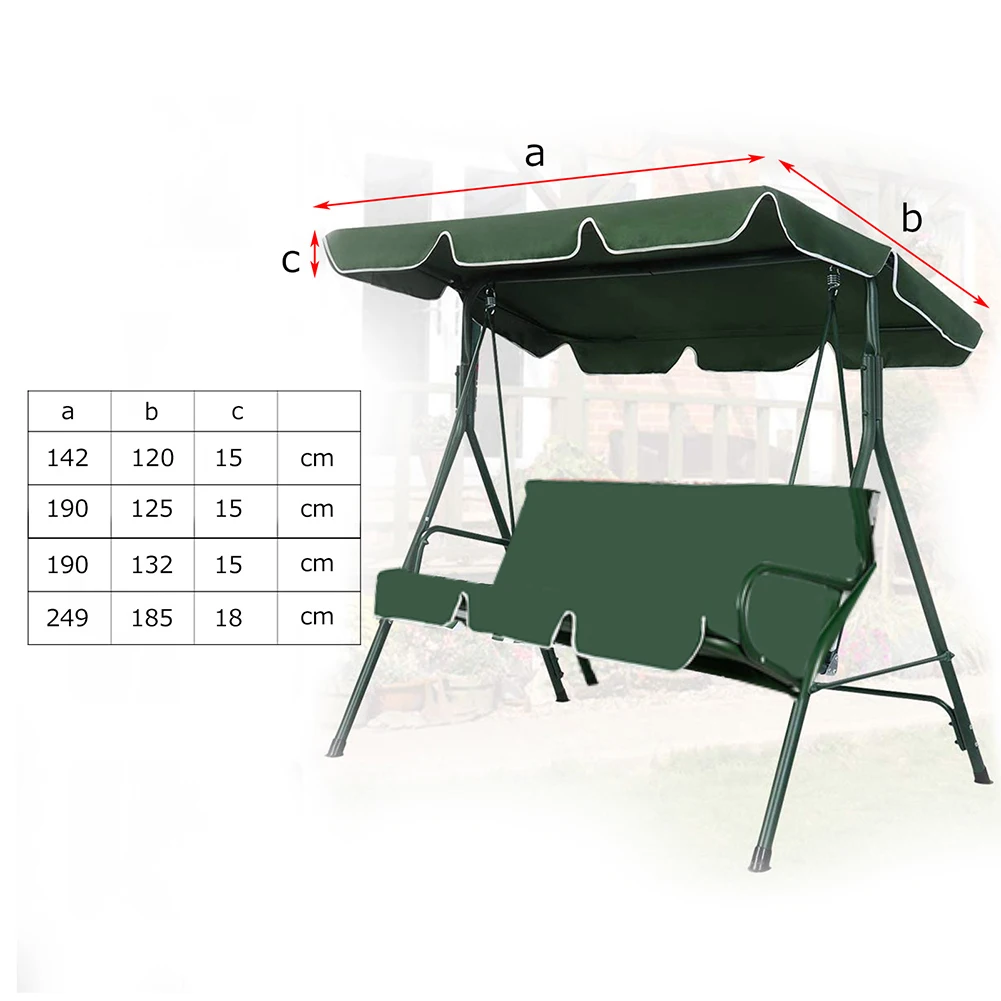 Водонепроницаемый сменный чехол для навеса для 2 или 3-местного садового стула SwingSeat со складным материалом Оксфорд
Водонепроницаемый сменный чехол для навеса для 2 или 3-местного садового стула SwingSeat со складным материалом Оксфорд