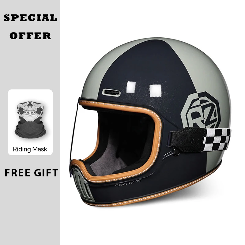 Retro Motorcycle Full Helmets DOT All Seasons Couple Vintage Full Face Helmet Riding Capacete De Moto Men Motorcycle Accessories
Retro Motorcycle Full Helmets DOT All Seasons Couple Vintage Full Face Helmet Riding Capacete De Moto Men Motorcycle Accessories