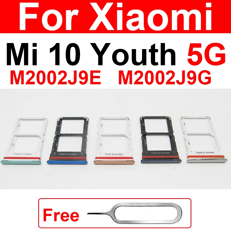 Держатель лотка для SIM-карты для Xiaomi Mi 10, Youth 5G M2002J9E M2002J9G, адаптер для слота для SIM-карты, запасные части со штифтом бесплатно
Держатель лотка для SIM-карты для Xiaomi Mi 10, Youth 5G M2002J9E M2002J9G, адаптер для слота для SIM-карты, запасные части со штифтом бесплатно