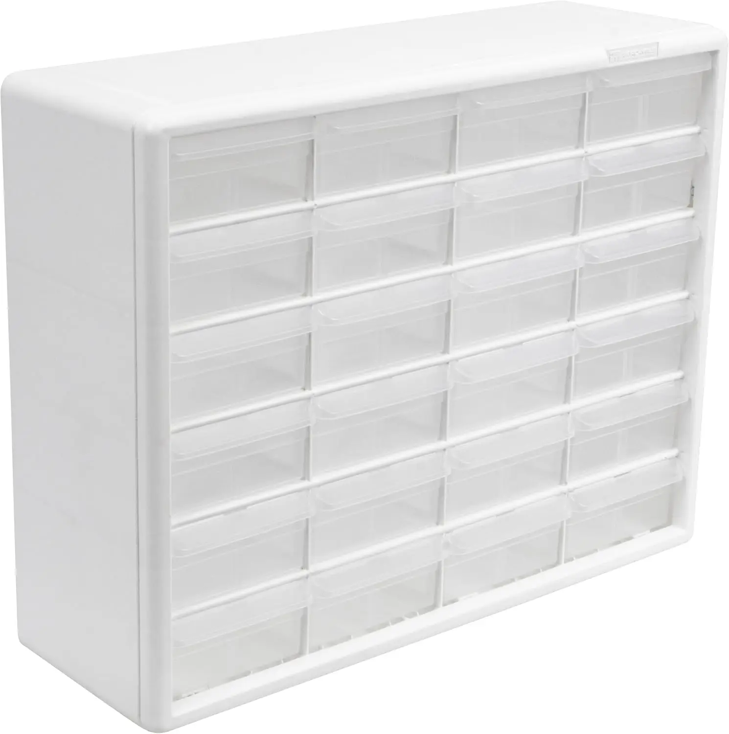 24-Drawer Plastic Storage Cabinet for Garage, Beads, Bricks, Teacher Toolbox, Makeup Organizer, 20x6x16 Inches White
24-Drawer Plastic Storage Cabinet for Garage, Beads, Bricks, Teacher Toolbox, Makeup Organizer, 20x6x16 Inches White