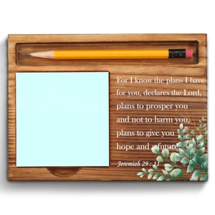 Bible Verse Jeremiah 29 11 Christian Decor Sticky Note Holder Gifts for Women Men Prayer Coworkers Employees Friends Inspiratio
Bible Verse Jeremiah 29 11 Christian Decor Sticky Note Holder Gifts for Women Men Prayer Coworkers Employees Friends Inspiratio
