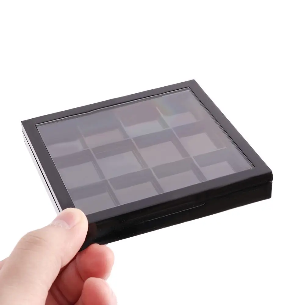 Lid 12 Grids Cosmetic Container Eye Makeup Storage Box Empty Eyeshadow Dish Lipstick Sample Box DIY Eyeshadow Palette
Lid 12 Grids Cosmetic Container Eye Makeup Storage Box Empty Eyeshadow Dish Lipstick Sample Box DIY Eyeshadow Palette