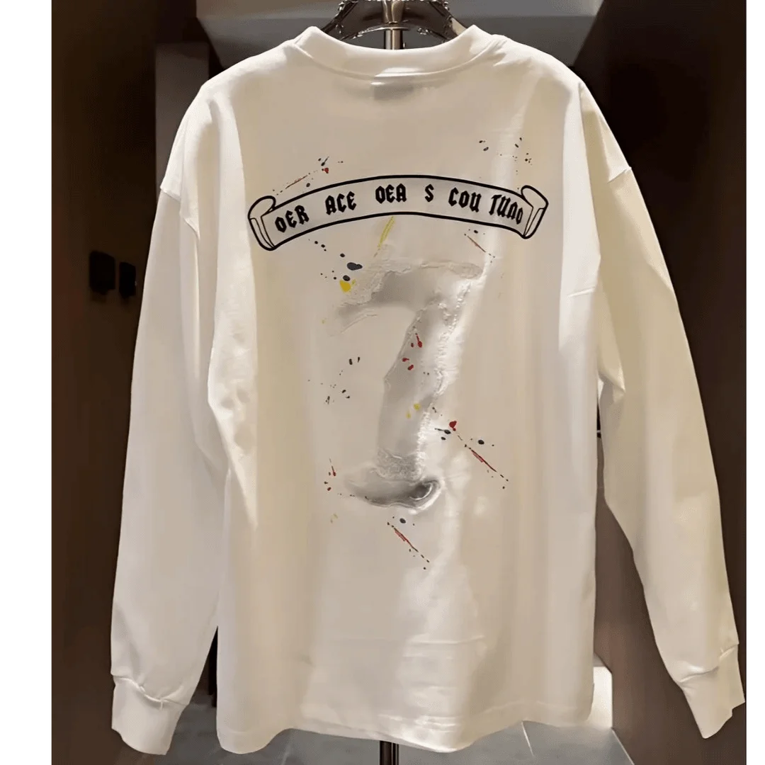 Loose Fit Long Sve round Ne Pure Cotton Base irt Thin Early Autumn American Sle T-irt Comfortable Breathable Casua...
Loose Fit Long Sve round Ne Pure Cotton Base irt Thin Early Autumn American Sle T-irt Comfortable Breathable Casua...