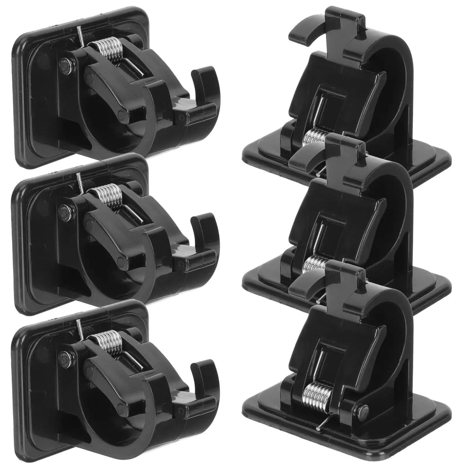 6 Pcs Rod Clip Sturdy Curtain Holders Adhesive Plastic Bracket Wall Adhesive Rod Holder Round Hook Powerful Backside
6 Pcs Rod Clip Sturdy Curtain Holders Adhesive Plastic Bracket Wall Adhesive Rod Holder Round Hook Powerful Backside