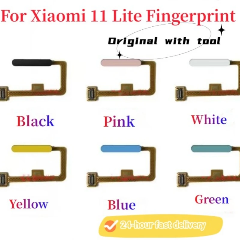 For Xiaomi Mi11 Lite Fingerprint Sensor Home Return Key Menu Button Flex Ribbon Cable Replacement Repair Parts
For Xiaomi Mi11 Lite Fingerprint Sensor Home Return Key Menu Button Flex Ribbon Cable Replacement Repair Parts