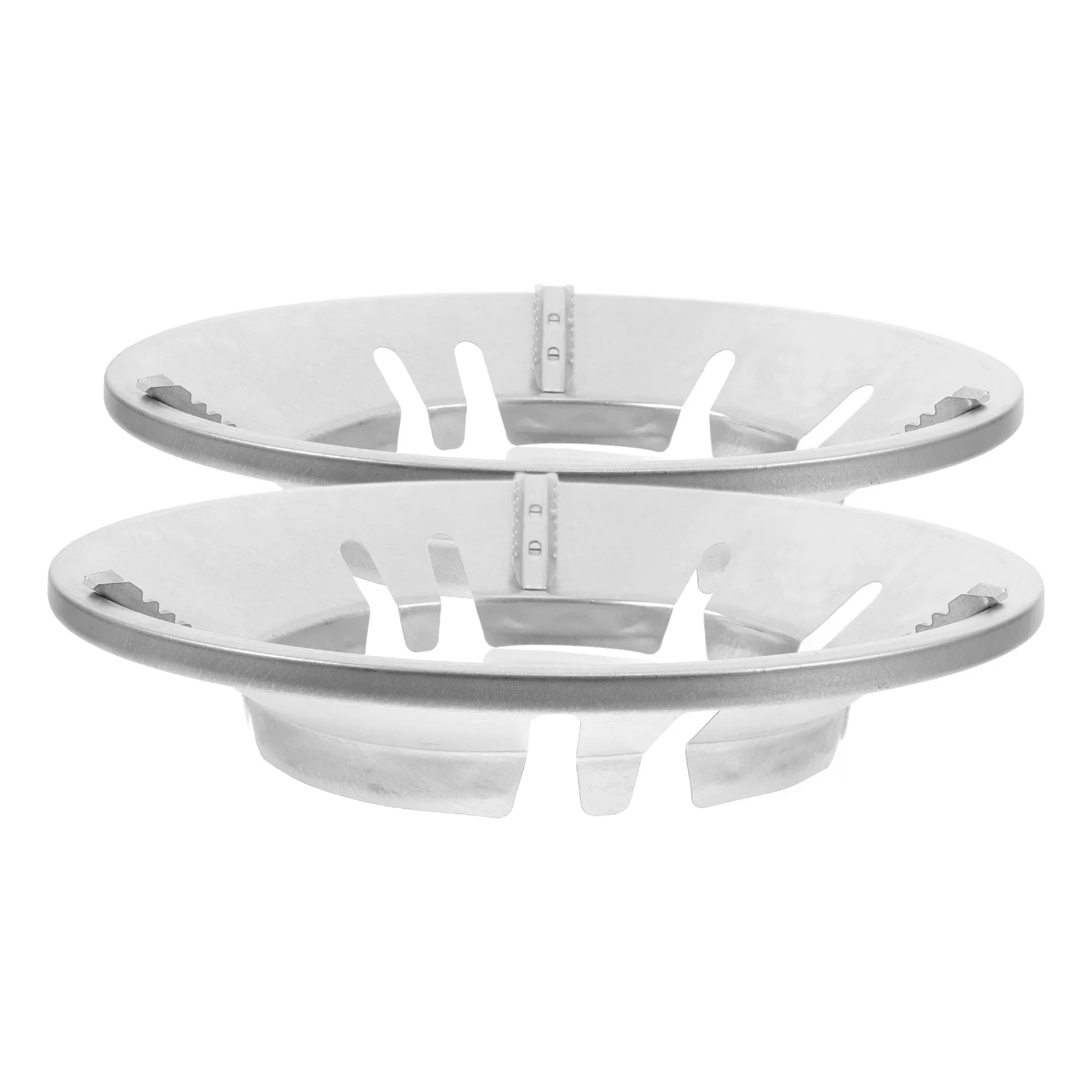2 Pcs Work on Gas Stove Bracket Ring Nonslip Wok Universal Windproof Silver Holder
2 Pcs Work on Gas Stove Bracket Ring Nonslip Wok Universal Windproof Silver Holder