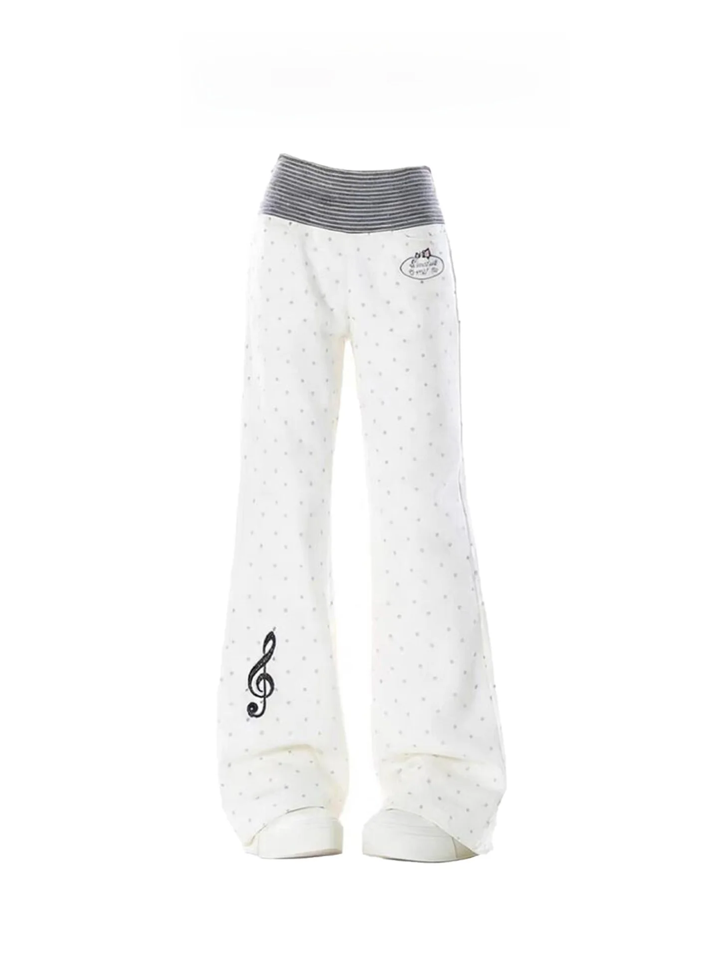 White Polka Dot Print Casual Pants Women Summer Thin American High Street Loose Waist Walking Joggers Straight Leg Trousers
White Polka Dot Print Casual Pants Women Summer Thin American High Street Loose Waist Walking Joggers Straight Leg Trousers