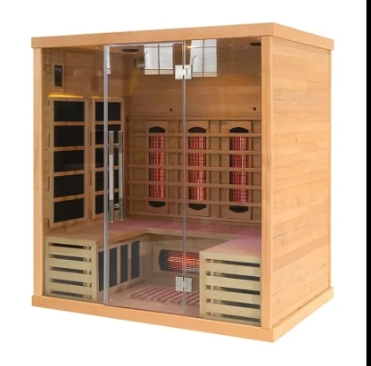 Hot selling indoor 3-4 person sauna wooden sauna room with red light therapy
Hot selling indoor 3-4 person sauna wooden sauna room with red light therapy