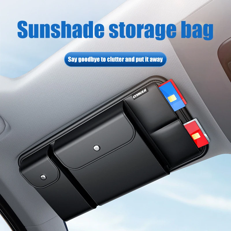 4 in 1 Car Sun Visor Storage Bag Premium Pu Leather Car Organizer Luxury Glasses Box Card Holder Elastic Strap Storage Pocket
4 in 1 Car Sun Visor Storage Bag Premium Pu Leather Car Organizer Luxury Glasses Box Card Holder Elastic Strap Storage Pocket
