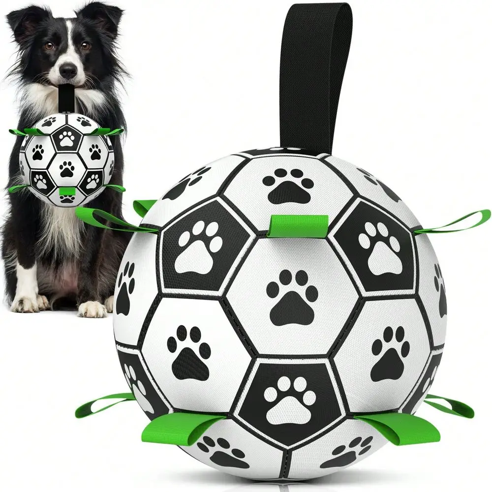 Dog Toy With Woven Strap Football Interactive Indoor Outdoor Regular Ball Toy For Large Medium Small Dogs
Dog Toy With Woven Strap Football Interactive Indoor Outdoor Regular Ball Toy For Large Medium Small Dogs
