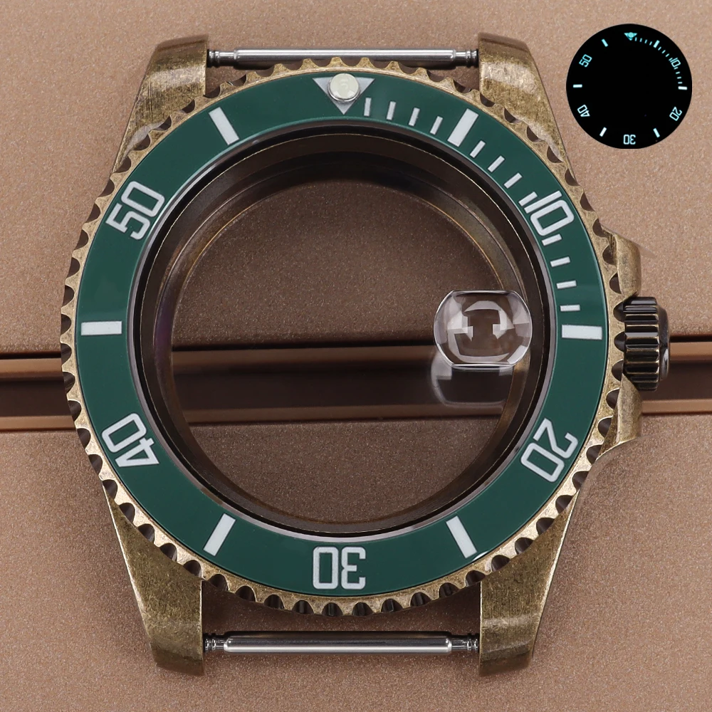 40mm Men's Mechanical Watch Case C3 120Click Bezel Sapphire Crystal For SUB Seiko NH34 NH35 NH36 NH38 Movt 28.5mmDial Retro Part
40mm Men's Mechanical Watch Case C3 120Click Bezel Sapphire Crystal For SUB Seiko NH34 NH35 NH36 NH38 Movt 28.5mmDial Retro Part