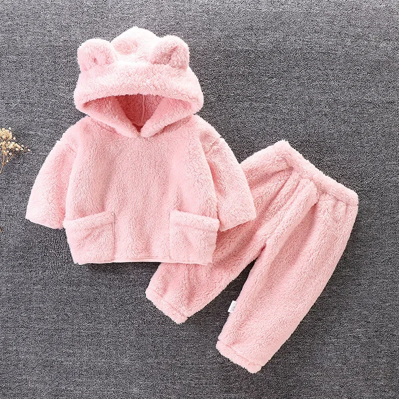 Girl Boys Outfit Set 1-5Yrs Fleece Warm Cute Hooded Tops+Pants Baby Luxury Clothing Set 2Piece Spring Autumn Winter Kids Clothes
Girl Boys Outfit Set 1-5Yrs Fleece Warm Cute Hooded Tops+Pants Baby Luxury Clothing Set 2Piece Spring Autumn Winter Kids Clothes