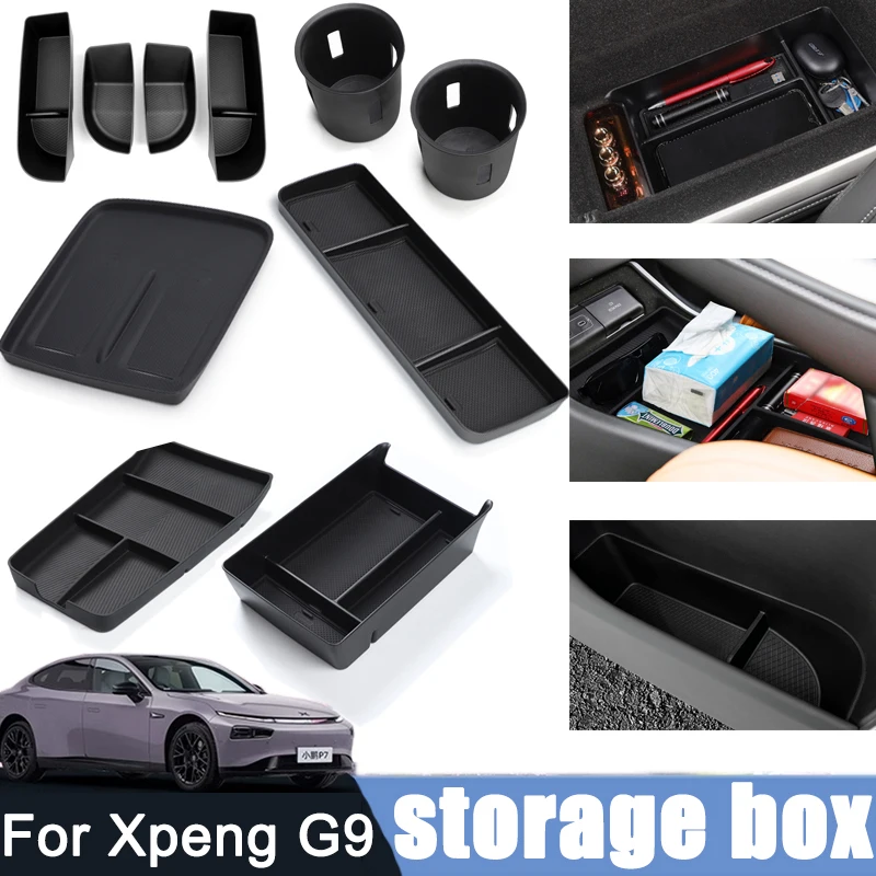 Ящик для хранения подлокотника с центральным управлением для Xpeng G9 2022-2025, экран консоли, держатель для чашки, ящик для хранения дверей, аксессуары для салона автомобиля
Ящик для хранения подлокотника с центральным управлением для Xpeng G9 2022-2025, экран консоли, держатель для чашки, ящик для хранения дверей, аксессуары для салона автомобиля