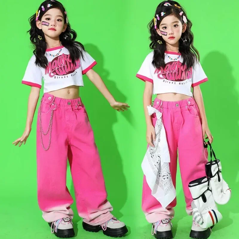 Girls Hip Hop Outfits Crop Tops Pink Cargo Pants Children Solid Shorts Clothes Set Kids Plaid Skirt Street Dance Jazz Costumes
Girls Hip Hop Outfits Crop Tops Pink Cargo Pants Children Solid Shorts Clothes Set Kids Plaid Skirt Street Dance Jazz Costumes