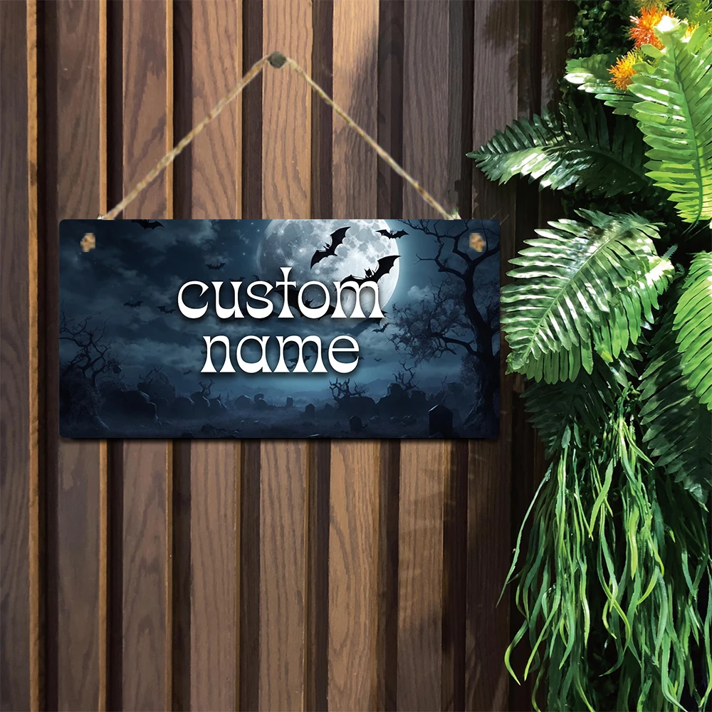 1pc Secluded night style Custom Name Hanging Sign For Door Decor For Garden decor
1pc Secluded night style Custom Name Hanging Sign For Door Decor For Garden decor