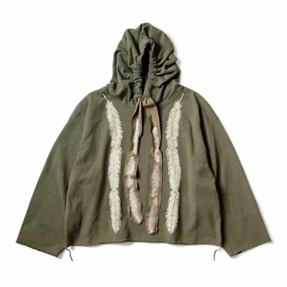 24AW KAPITAL Hirata and Hiroshi Japanese Casual Feather Print Embroidered Loose Men Hoodie
24AW KAPITAL Hirata and Hiroshi Japanese Casual Feather Print Embroidered Loose Men Hoodie