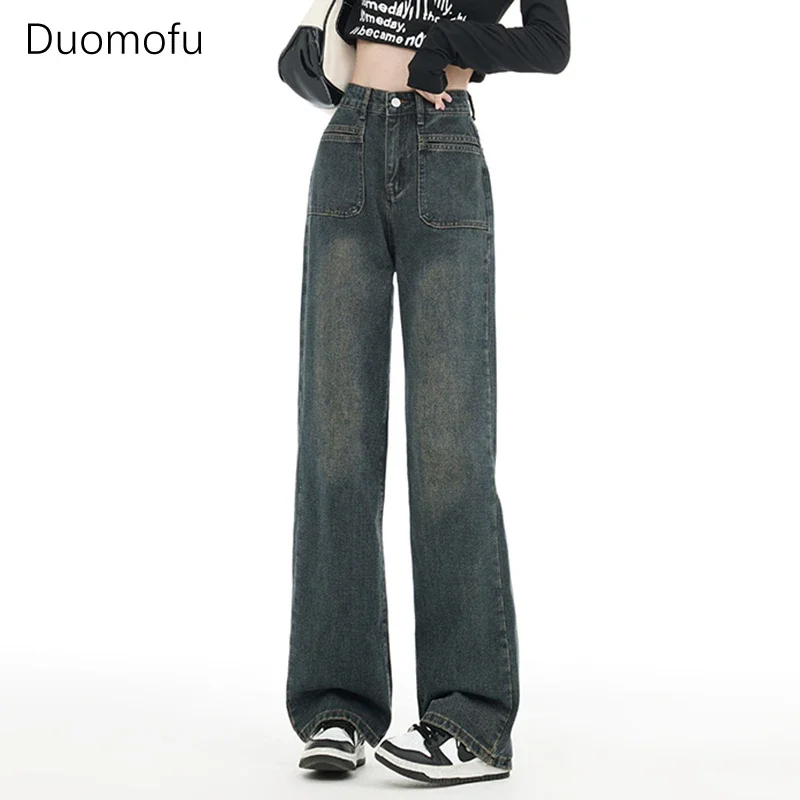 Duomofu Spring Chic High Waist Slim Simple Street Female Jeans New Fashion Loose Casual Classic Full Length Straight Women Jeans
Duomofu Spring Chic High Waist Slim Simple Street Female Jeans New Fashion Loose Casual Classic Full Length Straight Women Jeans
