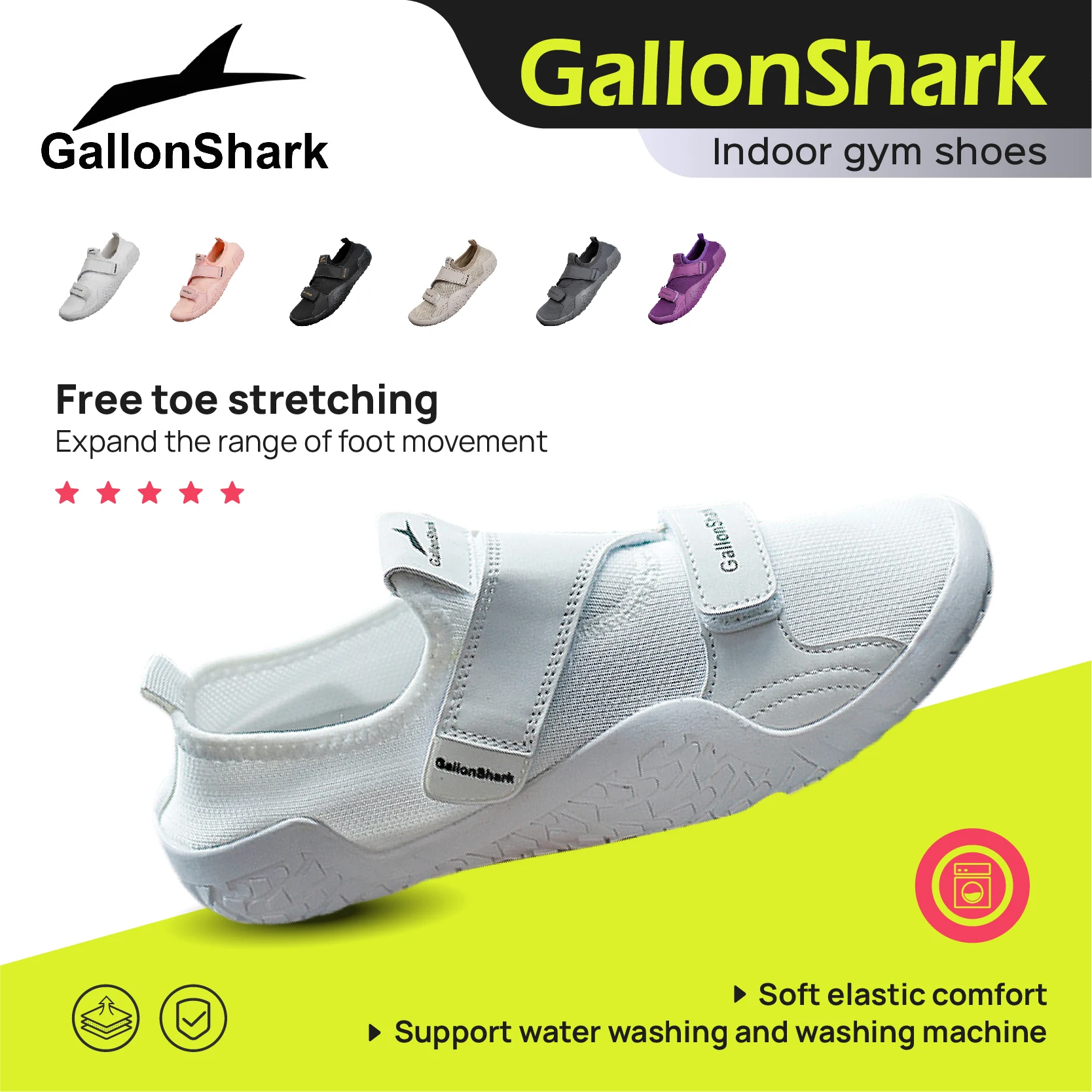 GallonShark Athletic Sneakers - Lightweight, Shock-Absorbing & Non-Slip for Indoor/Outdoor Activities
GallonShark Athletic Sneakers - Lightweight, Shock-Absorbing & Non-Slip for Indoor/Outdoor Activities