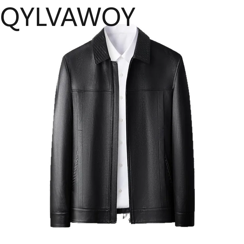 QYLVAWOY Luxury Autumn Winter Genuine Leather Jacket Men High Quality 2026 Real Sheepskin Coat Fashion Causal Leather Jackets
QYLVAWOY Luxury Autumn Winter Genuine Leather Jacket Men High Quality 2026 Real Sheepskin Coat Fashion Causal Leather Jackets