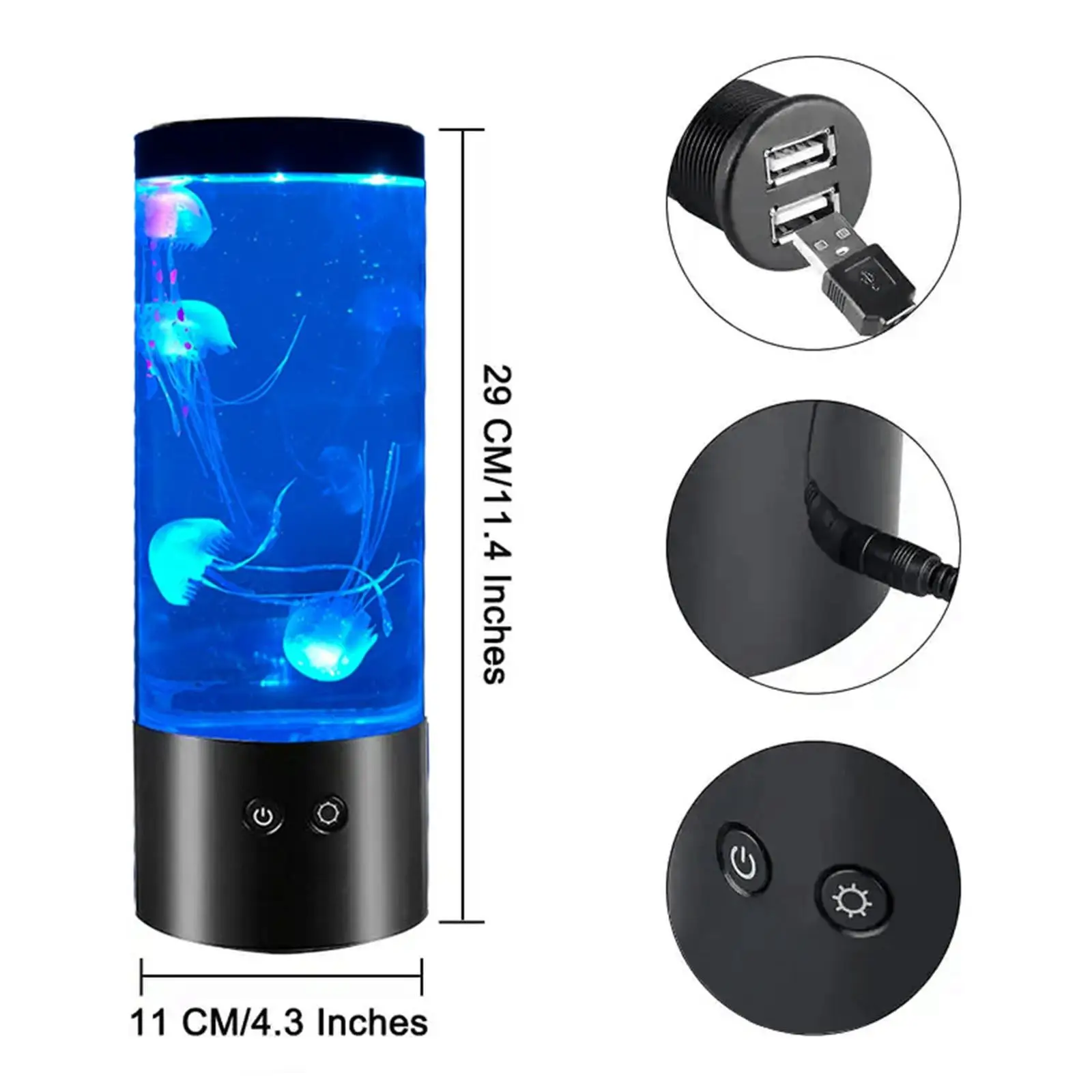 Jellyfish Lamp with 4 Jellyfish Romantic Gift Valentines Day Gifts Mood Lamp for Office Restaurants Holiday Party Dormitories
Jellyfish Lamp with 4 Jellyfish Romantic Gift Valentines Day Gifts Mood Lamp for Office Restaurants Holiday Party Dormitories