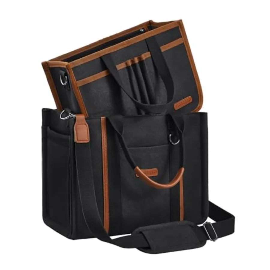 Women's Canvas Tote Bag Purse with Zipper, Multi Compartment and Reinforced Bottom, Ideal for Work, Bible, Travel
Women's Canvas Tote Bag Purse with Zipper, Multi Compartment and Reinforced Bottom, Ideal for Work, Bible, Travel