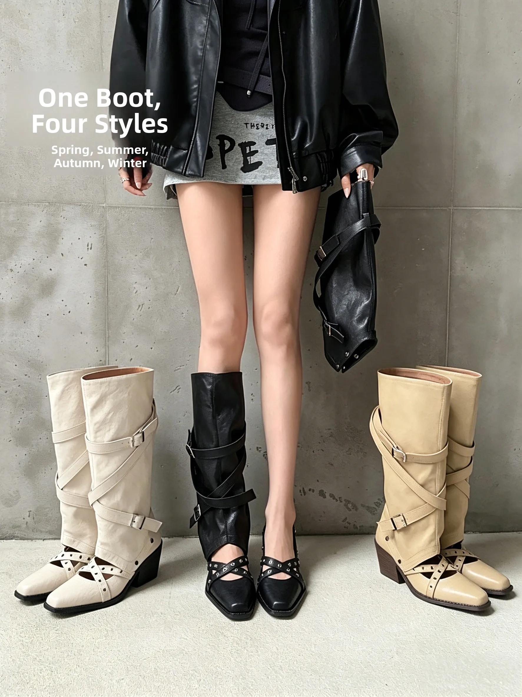 Trendy Sweet Cool Spicy Detachable Two-Way Wearable Ballet Knight Boots Women Summer 2026SS Long Boots Mary Jane Flats
Trendy Sweet Cool Spicy Detachable Two-Way Wearable Ballet Knight Boots Women Summer 2026SS Long Boots Mary Jane Flats
