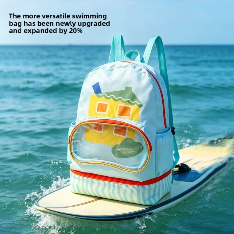 Swimming storage bag with wet and dry separation, cartoon backpack, children's sports outdoor waterproof bag, beach swimming bag
Swimming storage bag with wet and dry separation, cartoon backpack, children's sports outdoor waterproof bag, beach swimming bag