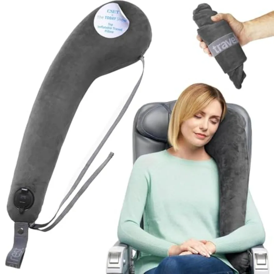 All-in-One Travel Neck Support and Body Pillow - Airplane Pillow for Long Flight Comfort, Travel Essentials, Sleeping Accessori
All-in-One Travel Neck Support and Body Pillow - Airplane Pillow for Long Flight Comfort, Travel Essentials, Sleeping Accessori