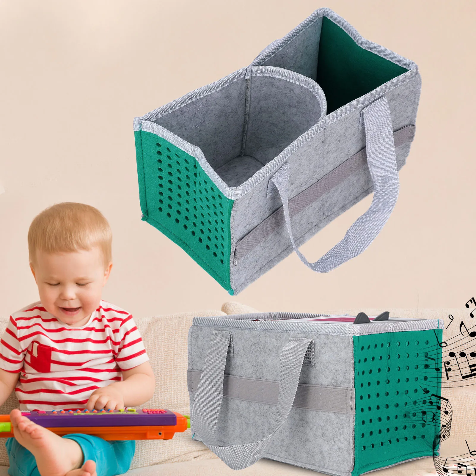 ZK40 Portable Carrying Storage Bag Extra Space Felt Cloth Case for Toniebox Player Starter Set
ZK40 Portable Carrying Storage Bag Extra Space Felt Cloth Case for Toniebox Player Starter Set