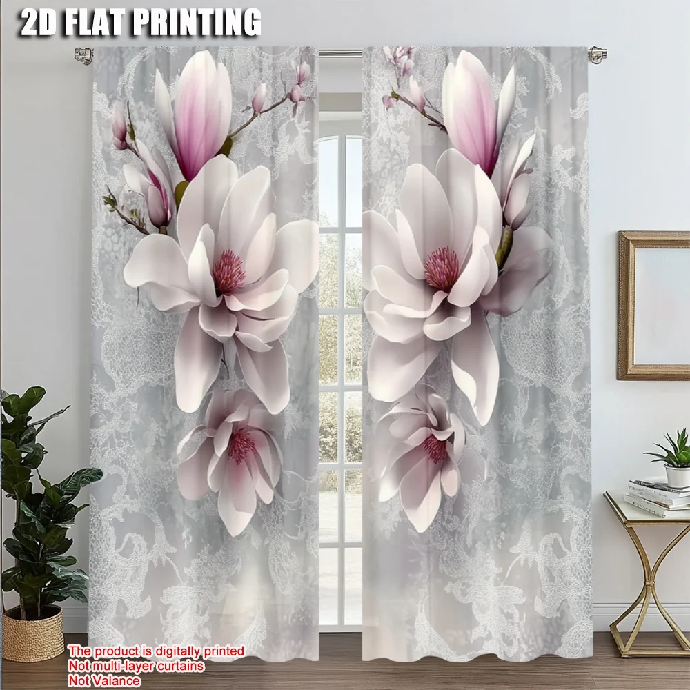 2pcs, Curtain Popular 2D print Magnolia Pattern Durable Polyester (without rod) Decorations For Home Ldeal for Living Room,
2pcs, Curtain Popular 2D print Magnolia Pattern Durable Polyester (without rod) Decorations For Home Ldeal for Living Room,