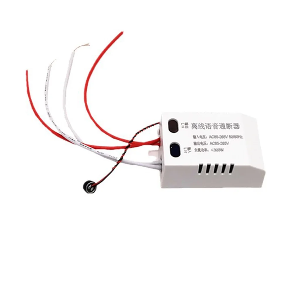 AC85-265V 50/60Hz Intelligent Offline Voice Controller Module 10A Voice Control Device 300W High Power Voice Control Switch
AC85-265V 50/60Hz Intelligent Offline Voice Controller Module 10A Voice Control Device 300W High Power Voice Control Switch