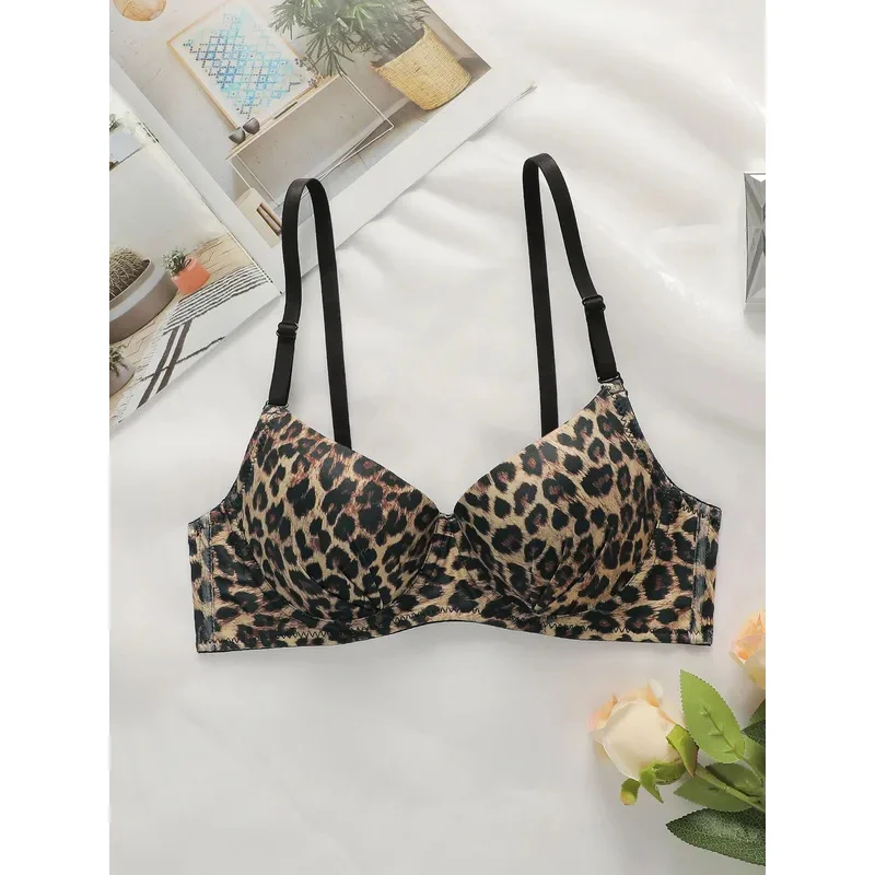 Women's Sexy Bra With Leopard Print and Steel Ring Push Up and Full Coverage Underwear
Women's Sexy Bra With Leopard Print and Steel Ring Push Up and Full Coverage Underwear