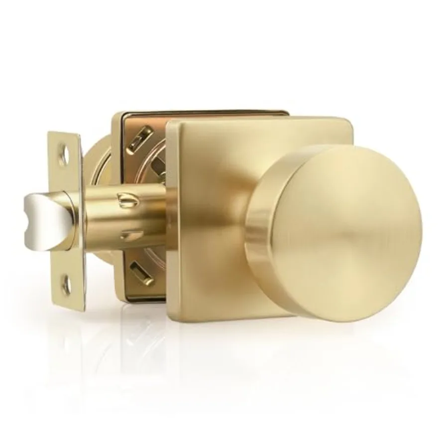 Unique Door Knobs Interior Pack, Classic Keyless Closet and Hallway Door Handles Inside, Square Base Doorknobs with Finish
Unique Door Knobs Interior Pack, Classic Keyless Closet and Hallway Door Handles Inside, Square Base Doorknobs with Finish