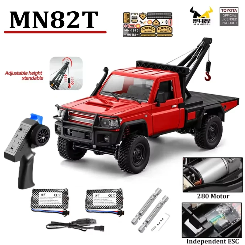 LC79 Simulation RC Pickup Truck MN82T MN82 1:12 4WD Off Road RC Car LED Light Full Scale Remote Control Toy Vehicle
LC79 Simulation RC Pickup Truck MN82T MN82 1:12 4WD Off Road RC Car LED Light Full Scale Remote Control Toy Vehicle