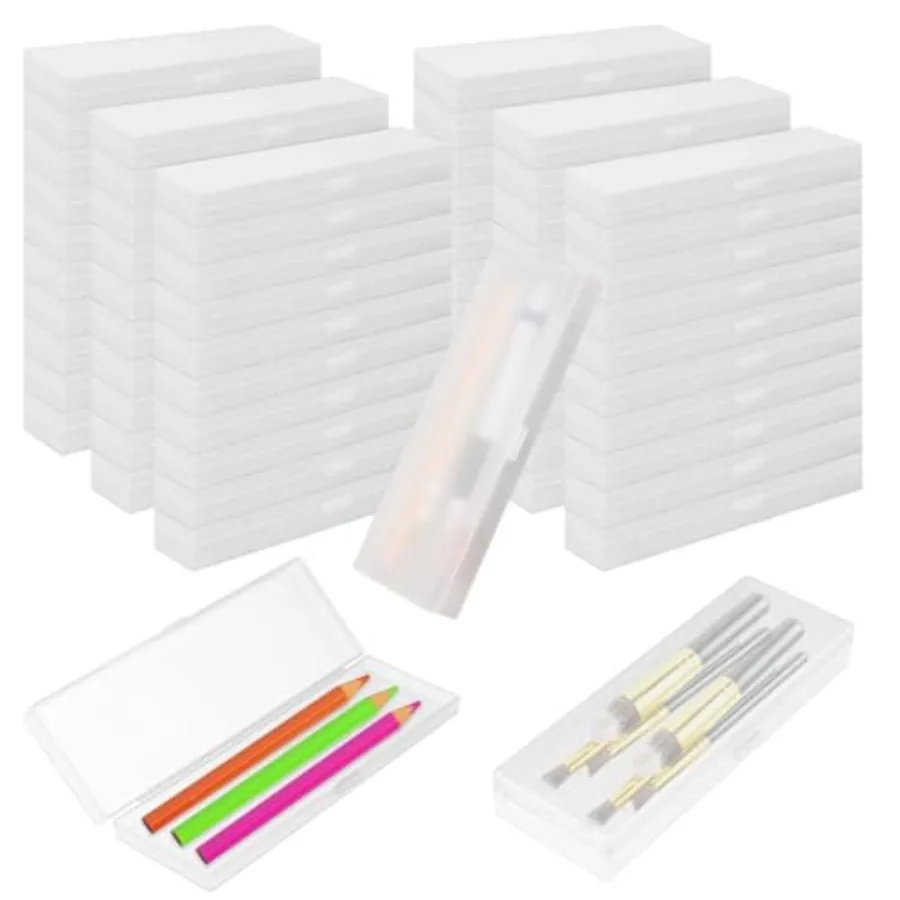 85 Pcs Pencil Boxes Bulk with Hinged Lids Plastic Storage Clear Organization Case with Labels for School Office Students Suppli
85 Pcs Pencil Boxes Bulk with Hinged Lids Plastic Storage Clear Organization Case with Labels for School Office Students Suppli